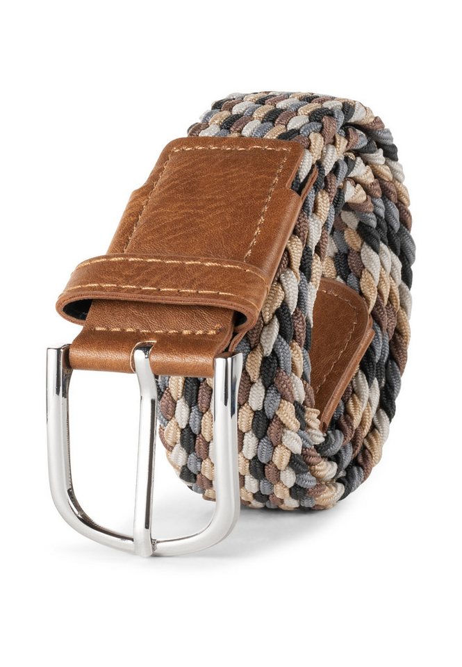 INDICODE Stoffgürtel Herren Anders Gürtel Canvas Belt (1-St., 1) Elastischer Flechtgürtel - Stoffgürtel, dehnbarer Gürtel ohne Löcher – Bild 2 von 5