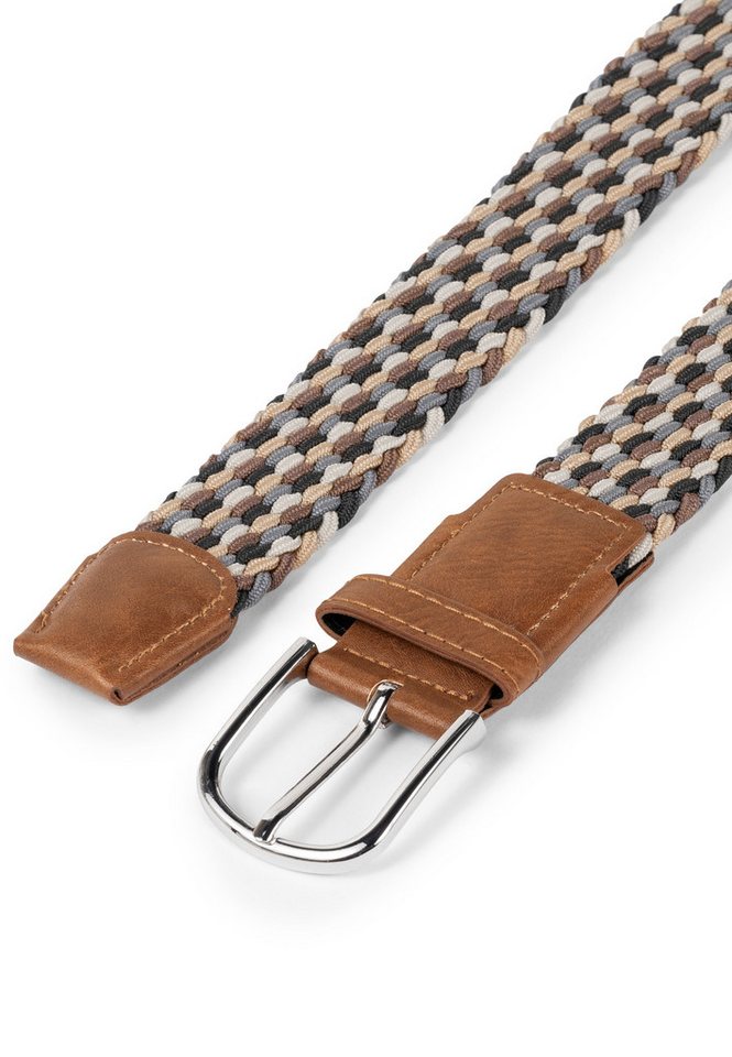 INDICODE Stoffgürtel Herren Anders Gürtel Canvas Belt (1-St., 1) Elastischer Flechtgürtel - Stoffgürtel, dehnbarer Gürtel ohne Löcher – Bild 4 von 5