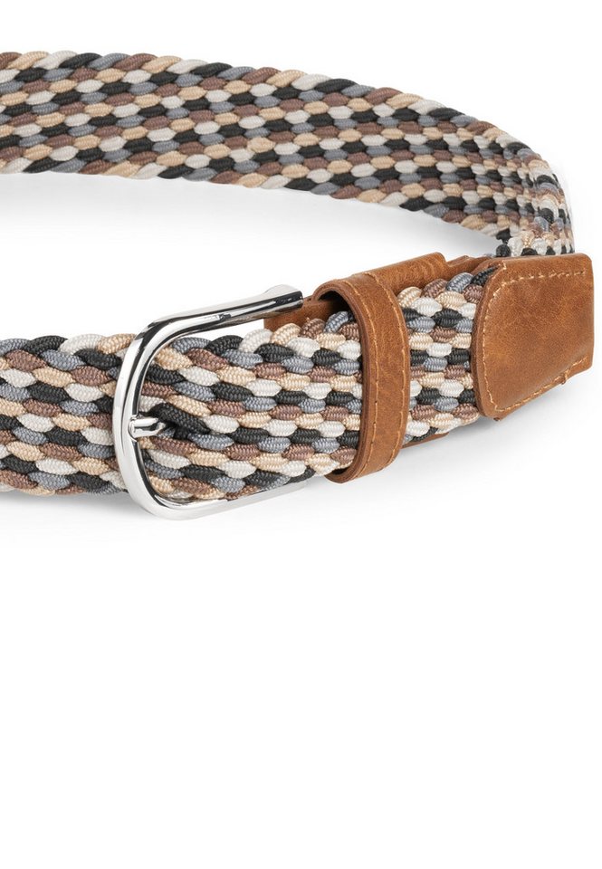 INDICODE Stoffgürtel Herren Anders Gürtel Canvas Belt (1-St., 1) Elastischer Flechtgürtel - Stoffgürtel, dehnbarer Gürtel ohne Löcher – Bild 5 von 5