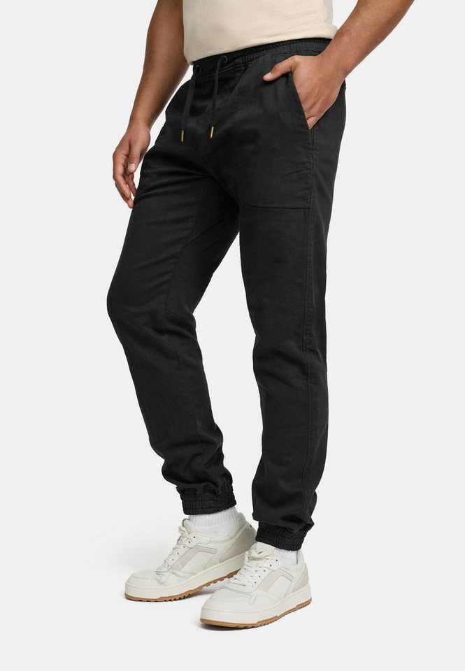INDICODE Stoffhose Herren Nizar Herrenhose Freizeithose Männer mit elastischem Bund und Kordelzug – Bild 2 von 5
