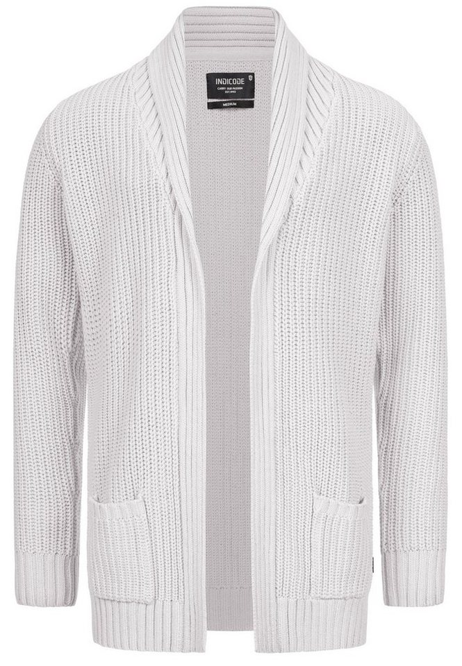 INDICODE Strickjacke Herren Anaheim Herrenstrickjacke mit 2 aufgesetzten Taschen – Bild 2 von 5