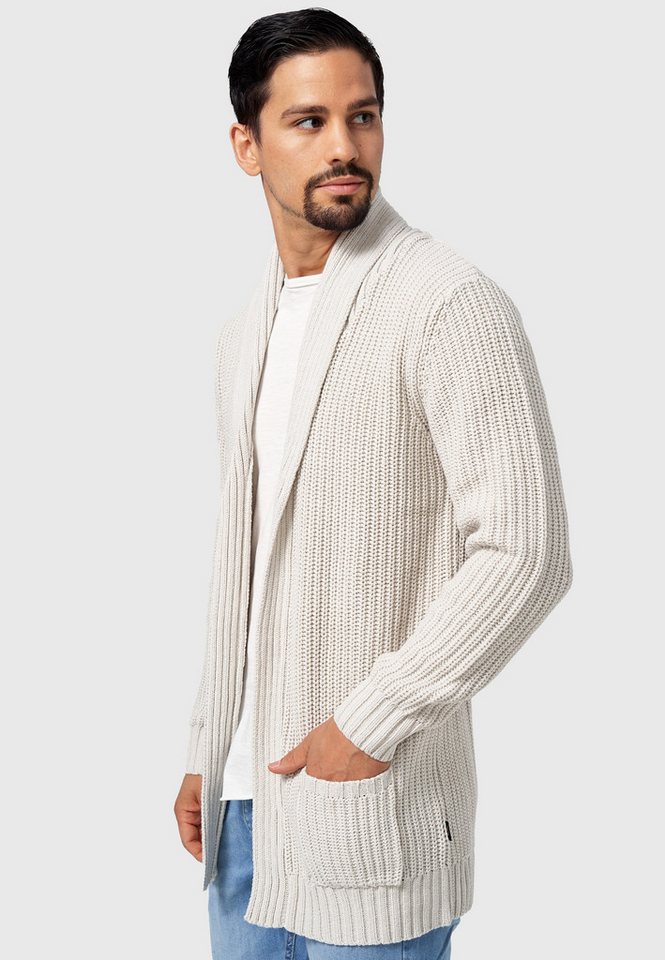 INDICODE Strickjacke Herren Anaheim Herrenstrickjacke mit 2 aufgesetzten Taschen – Bild 3 von 5