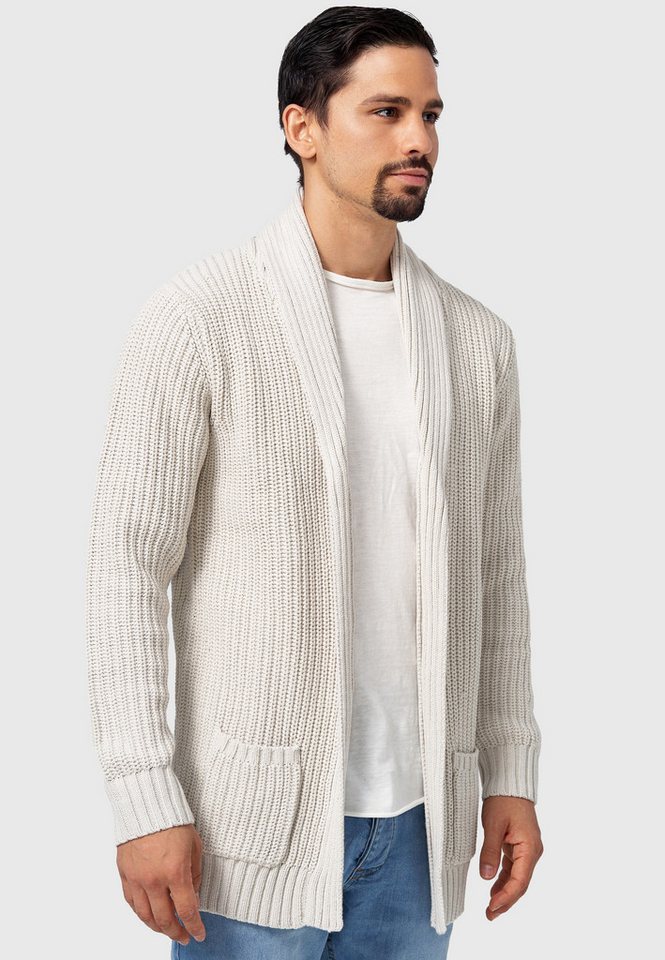 INDICODE Strickjacke Herren Anaheim Herrenstrickjacke mit 2 aufgesetzten Taschen – Bild 4 von 5