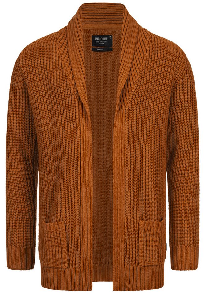 INDICODE Strickjacke Herren Anaheim Herrenstrickjacke mit 2 aufgesetzten Taschen – Bild 2 von 5