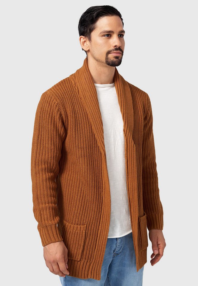 INDICODE Strickjacke Herren Anaheim Herrenstrickjacke mit 2 aufgesetzten Taschen – Bild 3 von 5