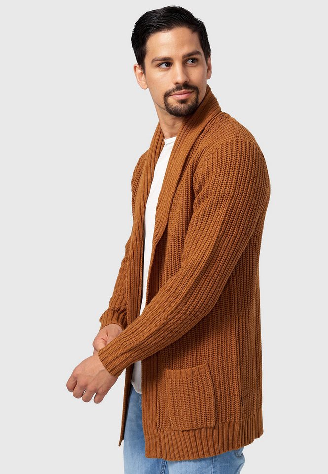 INDICODE Strickjacke Herren Anaheim Herrenstrickjacke mit 2 aufgesetzten Taschen – Bild 4 von 5