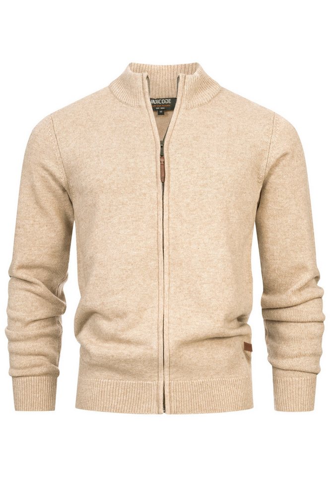 INDICODE Strickjacke Herren INMargous Cardigan Herrenstrickjacke Moderne Strickjacke mit Reißverschluss und Stehkragen – Bild 2 von 5