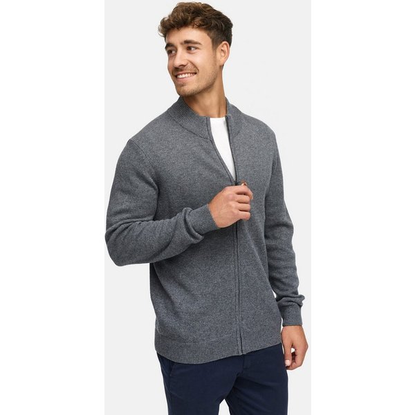 INDICODE Strickjacke Herren INMargous Cardigan Herrenstrickjacke Moderne Strickjacke mit Reißverschluss und Stehkragen