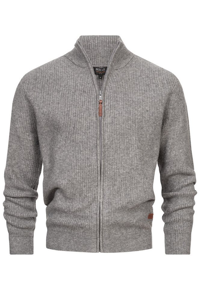 INDICODE Strickjacke Herren INPeace Cardigan Herrenstrickjacke mit V-Ausschnitt und Knopfleiste – Bild 2 von 5