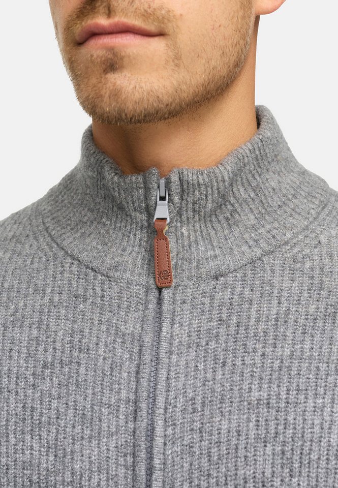 INDICODE Strickjacke Herren INPeace Cardigan Herrenstrickjacke mit V-Ausschnitt und Knopfleiste – Bild 4 von 5