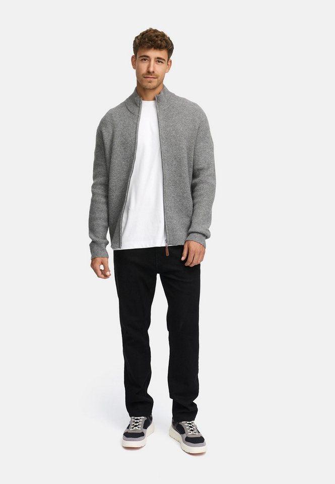INDICODE Strickjacke Herren INPeace Cardigan Herrenstrickjacke mit V-Ausschnitt und Knopfleiste – Bild 5 von 5