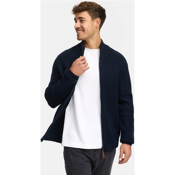 INDICODE Strickjacke Herren INPeace Cardigan Herrenstrickjacke mit V-Ausschnitt und Knopfleiste