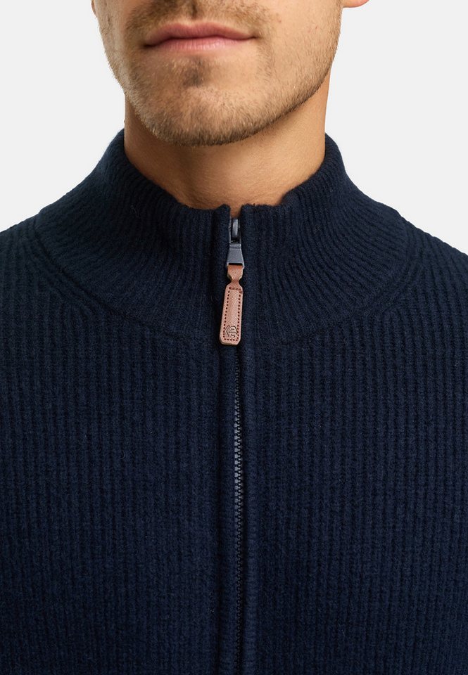 INDICODE Strickjacke Herren INPeace Cardigan Herrenstrickjacke mit V-Ausschnitt und Knopfleiste – Bild 4 von 5