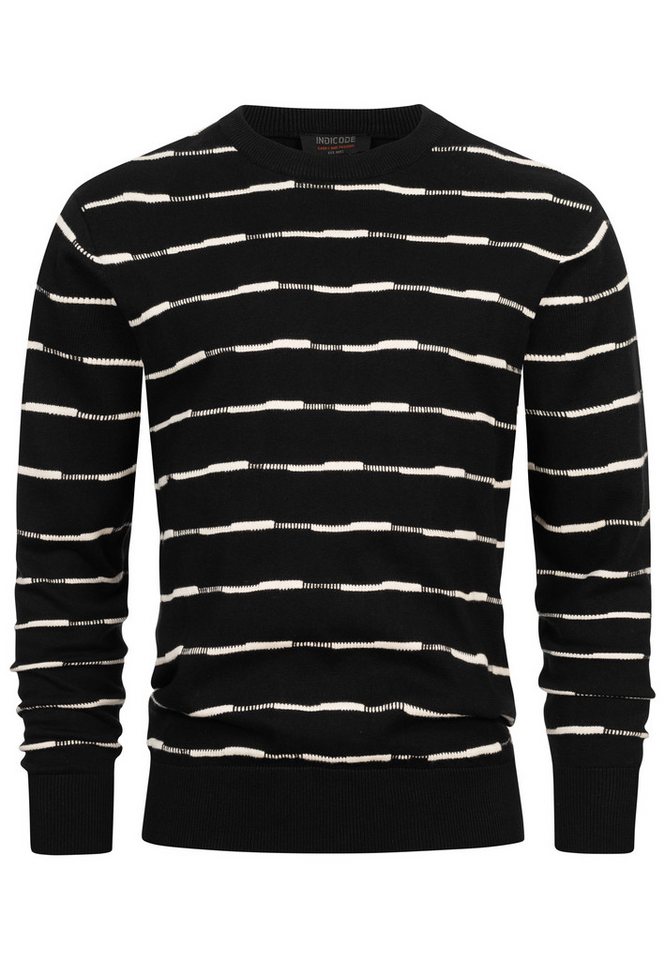 INDICODE Strickpullover Herren INCapowlax Pullover Herrenpullover Herren-Strickpullover aus 100% Baumwolle – Bild 2 von 5