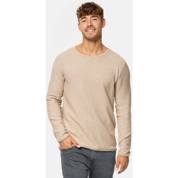INDICODE Strickpullover Herren Loakim Pullover Herrenpullover aus elastischer Baumwoll-Qualität, Rundhalsausschnitt