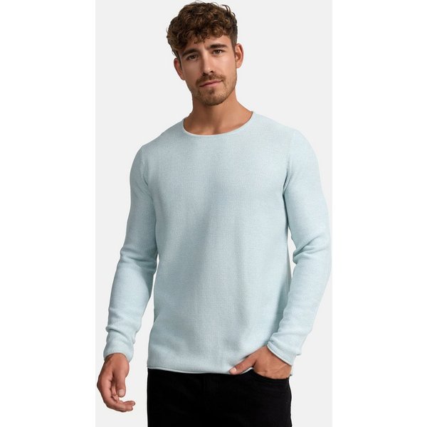 INDICODE Strickpullover Herren Loakim Pullover Herrenpullover aus elastischer Baumwoll-Qualität, Rundhalsausschnitt