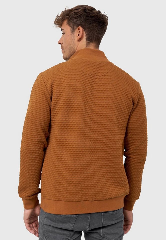 INDICODE Sweatjacke Herren Bermie Herrenjacke Reißverschluss mit strukturierter Oberfläche – Bild 5 von 5
