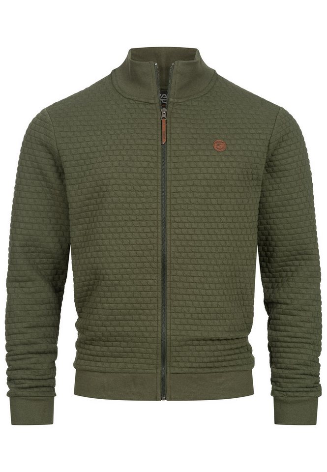 INDICODE Sweatjacke Herren Bermie Herrenjacke Reißverschluss mit strukturierter Oberfläche – Bild 2 von 5