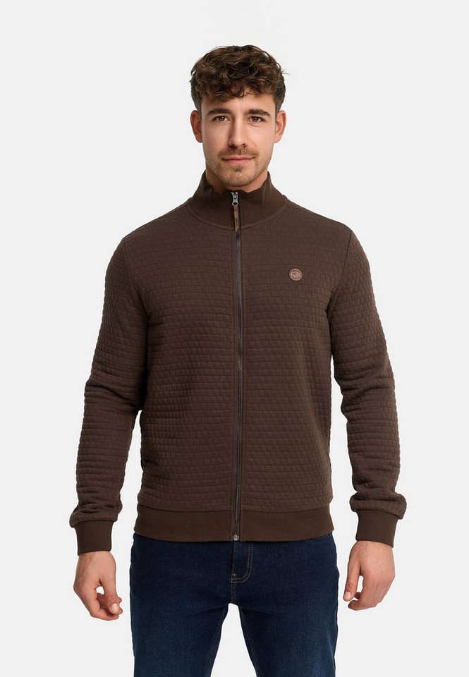 INDICODE Sweatjacke Herren Bermie Herrenjacke Reißverschluss mit strukturierter Oberfläche – Bild 4 von 5