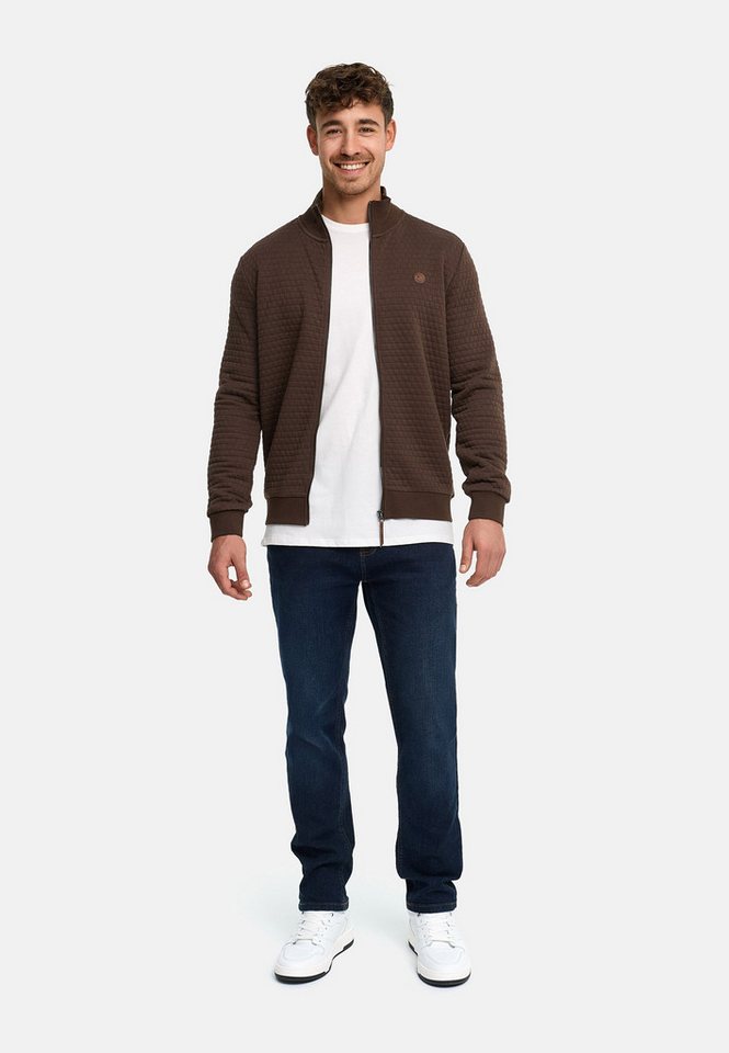 INDICODE Sweatjacke Herren Bermie Herrenjacke Reißverschluss mit strukturierter Oberfläche – Bild 5 von 5