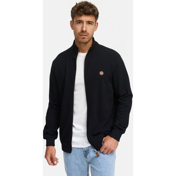 INDICODE Sweatjacke Herren INGuadalupe Cardigan Herrenstrickjacke mit dezentem Logoprint auf der Brust