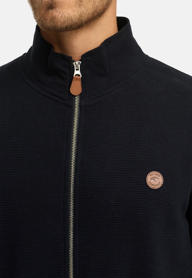 INDICODE Sweatjacke Herren INGuadalupe Cardigan Herrenstrickjacke mit dezentem Logoprint auf der Brust – Bild 5 von 5