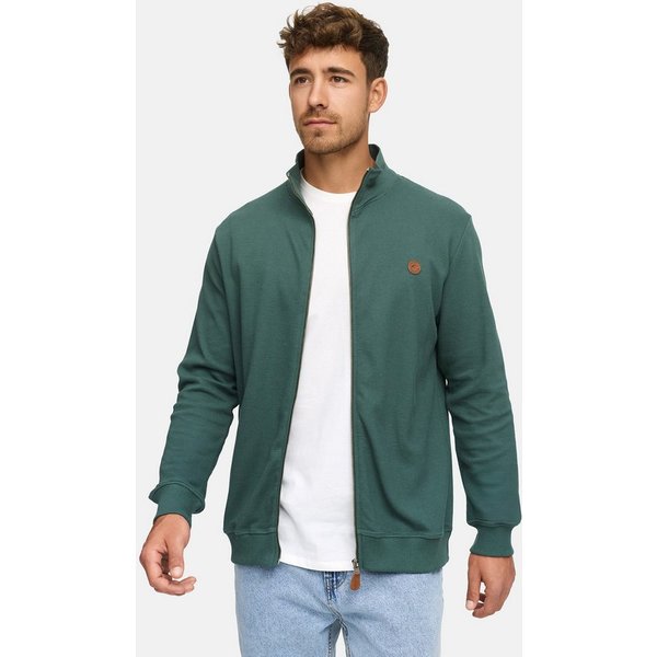 INDICODE Sweatjacke Herren INGuadalupe Cardigan Herrenstrickjacke mit dezentem Logoprint auf der Brust