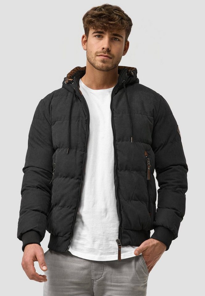 INDICODE Winterjacke Herren Adeline Jacke Winter Herrenjacke mit Teddyfutter, gefütterte Kapuze – Bild 2 von 5