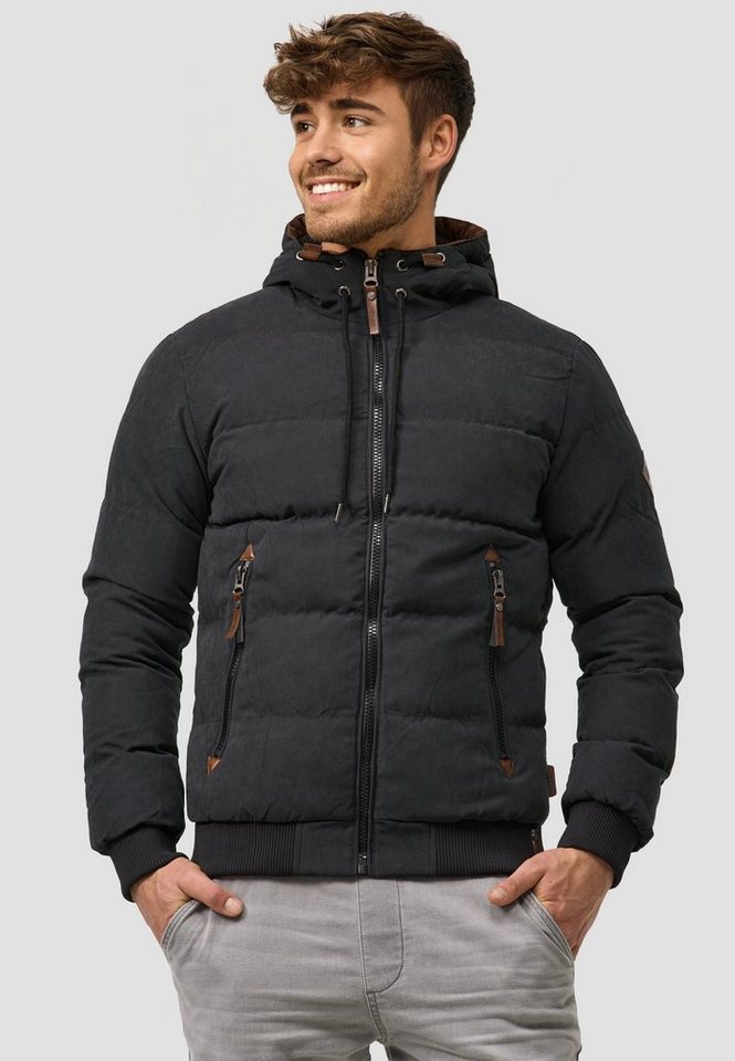 INDICODE Winterjacke Herren Adeline Jacke Winter Herrenjacke mit Teddyfutter, gefütterte Kapuze – Bild 5 von 5