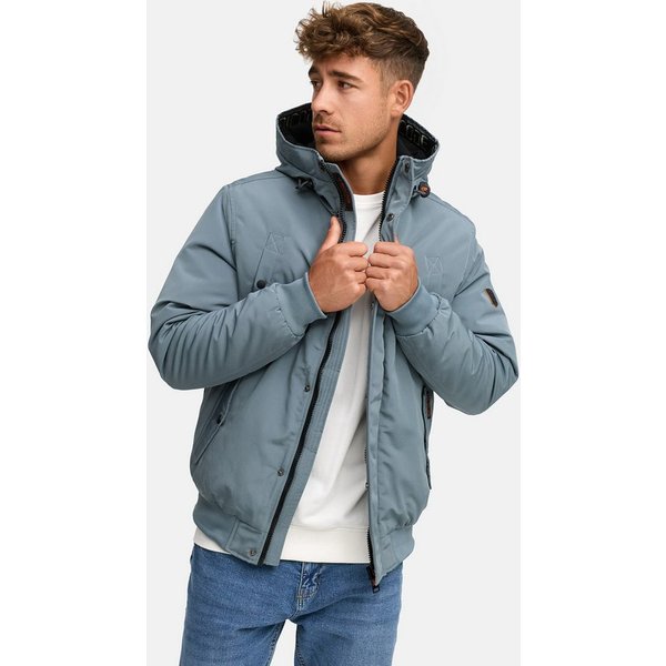 INDICODE Winterjacke Herren INAlbanos Jacke Winter Herrenjacke mit Kapuze und praktischen Taschen