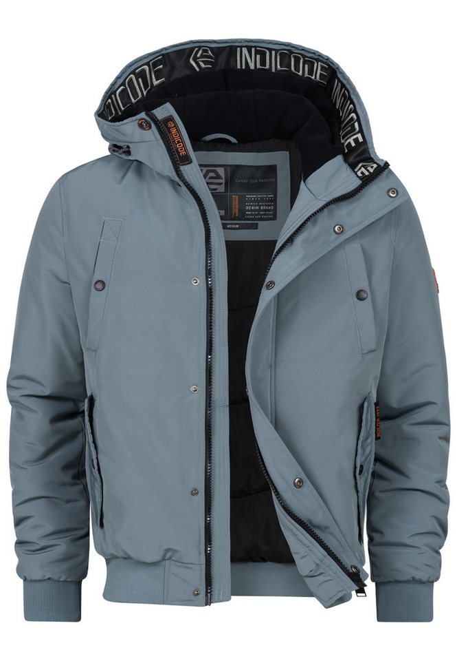 INDICODE Winterjacke Herren INAlbanos Jacke Winter Herrenjacke mit Kapuze und praktischen Taschen – Bild 2 von 5