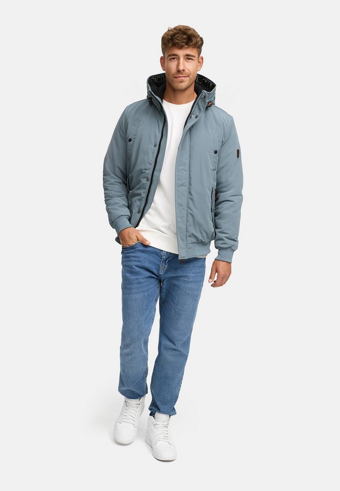 INDICODE Winterjacke Herren INAlbanos Jacke Winter Herrenjacke mit Kapuze und praktischen Taschen – Bild 5 von 5