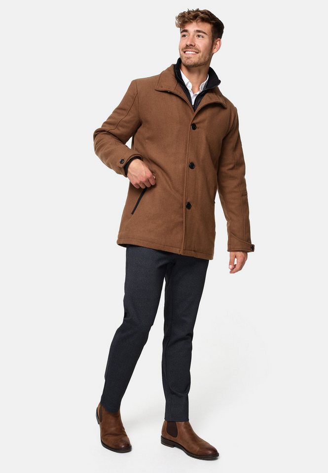 INDICODE Wintermantel Herren Brittany Mantel Winter Herrenmantel mit wattierter Innenjacke und Zippertaschen – Bild 4 von 5