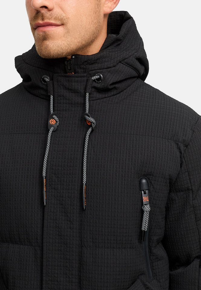 INDICODE Wintermantel Herren INLondoy Jacke Winter Herrenjacke Parka mit markanter Struktur und Kapuze – Bild 4 von 5