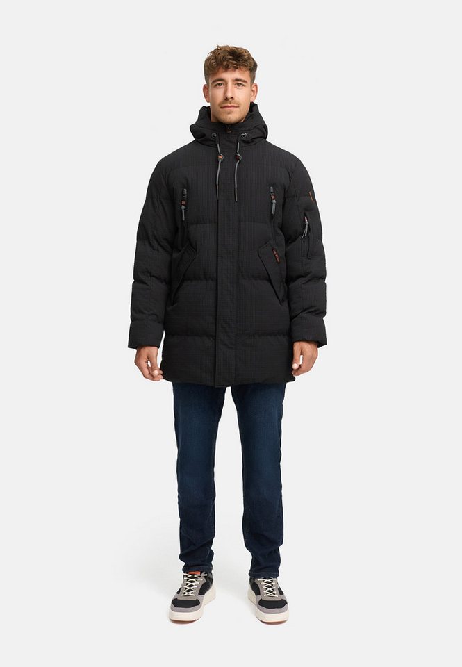 INDICODE Wintermantel Herren INLondoy Jacke Winter Herrenjacke Parka mit markanter Struktur und Kapuze – Bild 5 von 5