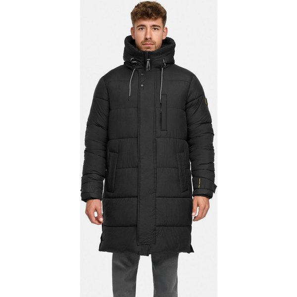 INDICODE Wintermantel Herren INStuds Jacke Winter Herrenjacke Herren Parka mit Kapuze, warm gefüttert