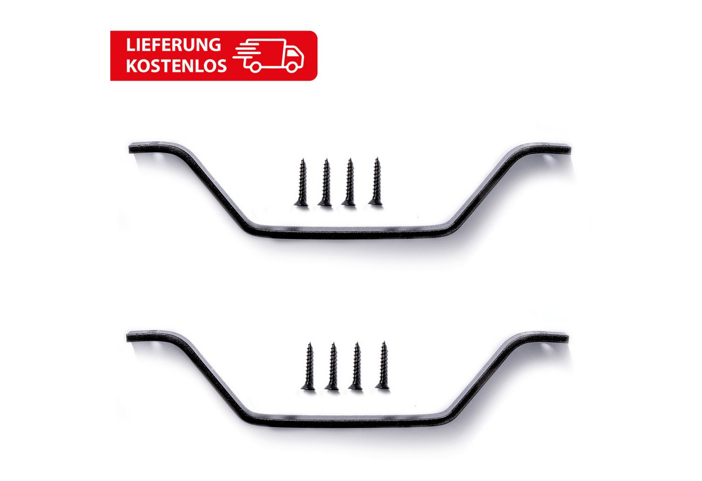 INDO Türbeschlag Scheunentorgriff, Stahl, Vorschraubgriff, Schiebetür Handgriff (Spar-Set mit 2 Türgriffen, Versandkostenfreie Lieferung, 10 St., 2 Türgriffe pr – Bild 5 von 5