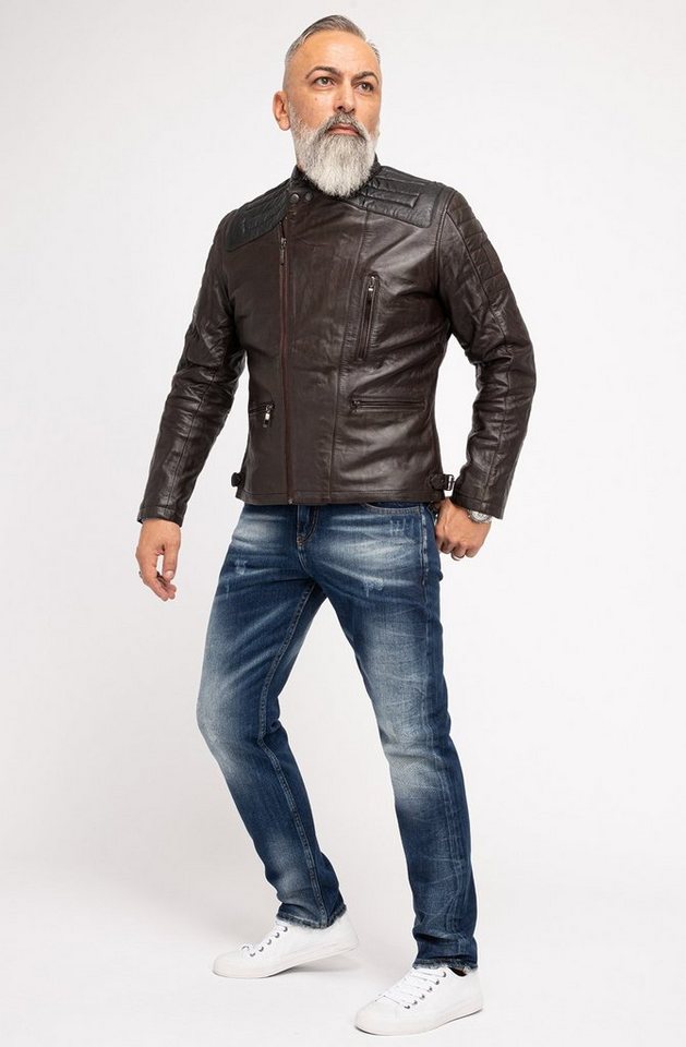 Indumentum Regular-fit-Jeans Herren Jeans Stonewashed Dunkelblau IR-503 – Bild 4 von 5