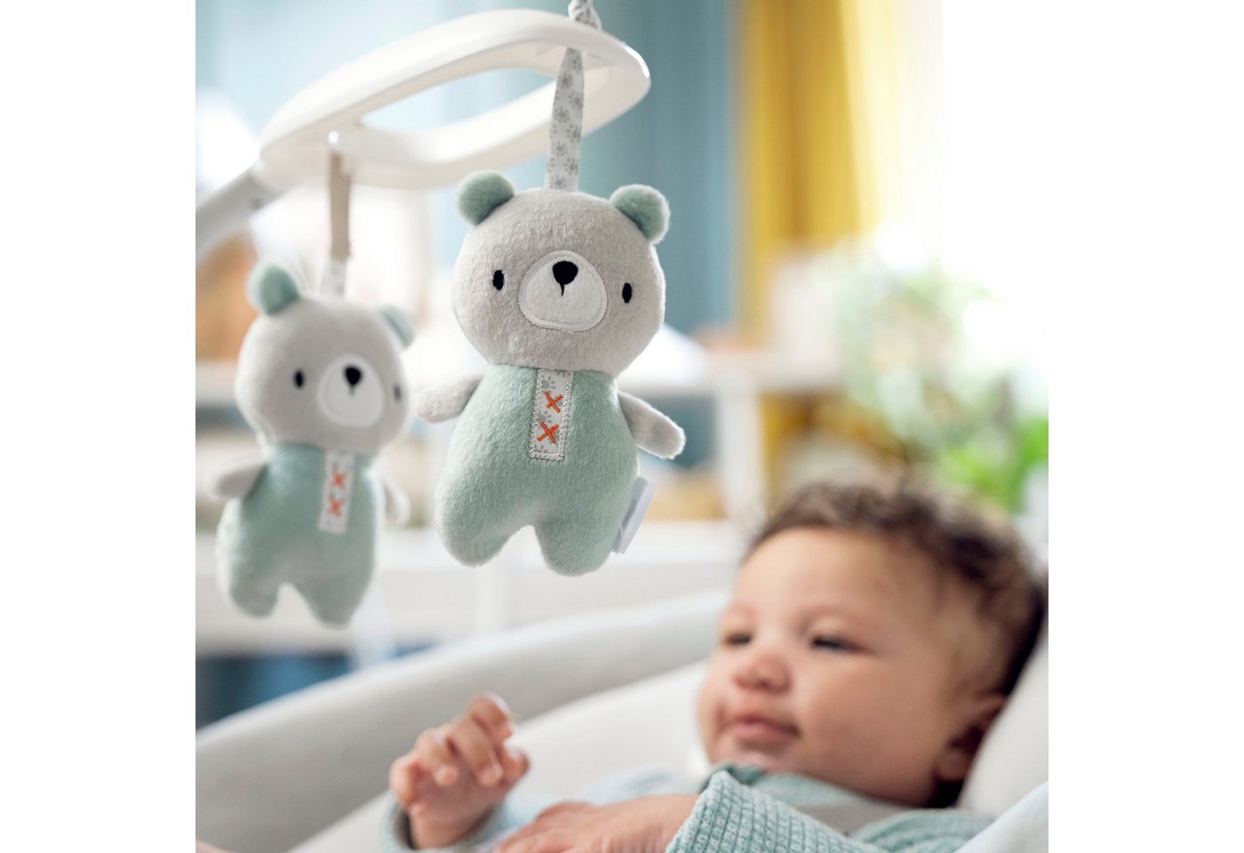 ingenuity Babywippe SimpleComfort Compact Soothing Swing & Rocker - Raylan, mit Sound-Effekt – Bild 2 von 5
