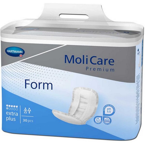 Molicare Inkontinenz-Einlage MoliCare® Premium Form 9 Tropfen Maxi x4, 9 Tropfen, 128-St., Sofort-Trocken-Gefühl, anatomische große Inkontinenzvorlage