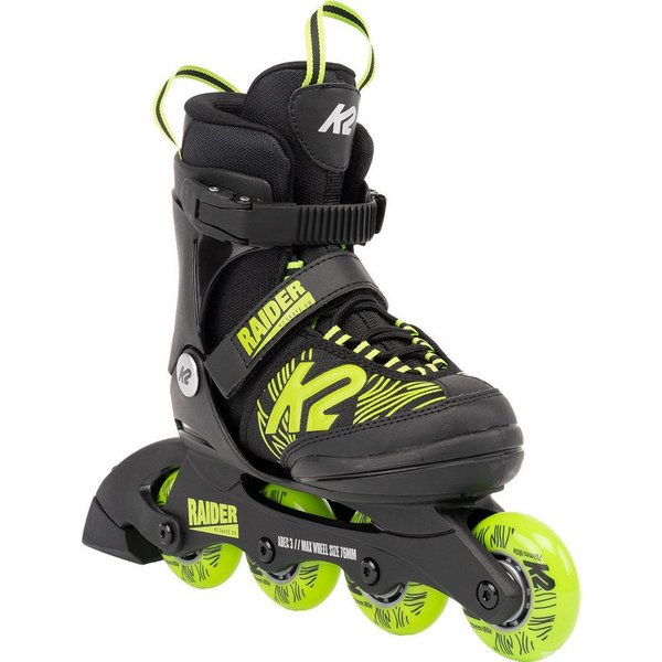 K2 Inlineskates K2 RAIDER Kinder Inline Skate black/lime