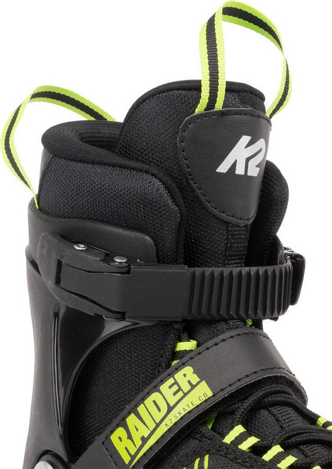 K2 Inlineskates K2 RAIDER Kinder Inline Skate black/lime – Bild 4 von 5