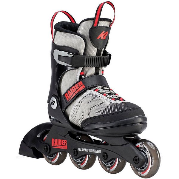 K2 Inlineskates K2 RAIDER Kinder Inline Skate grey/red/black