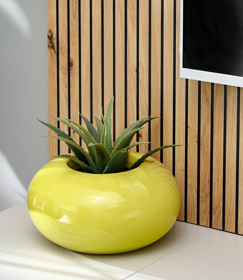 Inn.Furn Wohnwand iLike, (Fernsehschrank in hellem Grau mit Eiche Artisan, Breite 200), mit Push-To-Open, inklusive Beleuchtung – Bild 4 von 5