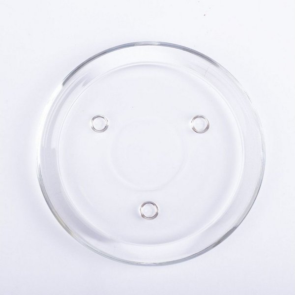 INNA-Glas Glasuntersetzer Runder Kerzenuntersetzer VINCENTIA aus Glas, klar, Ø14 cm