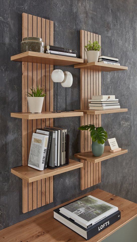 Innostyle Wandboard in Artisan Eiche Dekor, MDF, Spannplatte - 38x120x22cm (BxHxT) – Bild 2 von 5