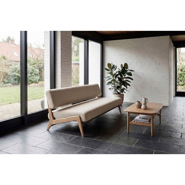 INNOVATION LIVING ™ 3-Sitzer Nolis Retro Design, hochwertig, sehr bequem, Breite 213cm, Sitzvorzug, Große einheitliche Siztfläche, 60er Jahre Design neu aufgese