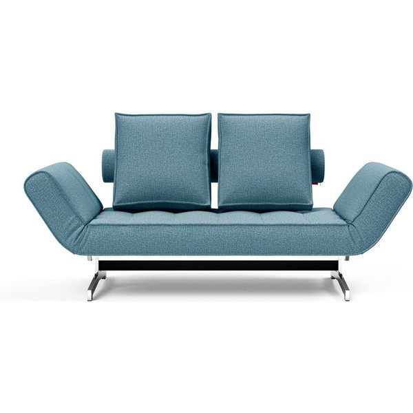 INNOVATION LIVING ™ Schlafsofa Ghia Breite 210cm, inkl. Armteilverstellung und Bettfunktion, in scandinavischem Design, mit zwei losen Rückenkissen