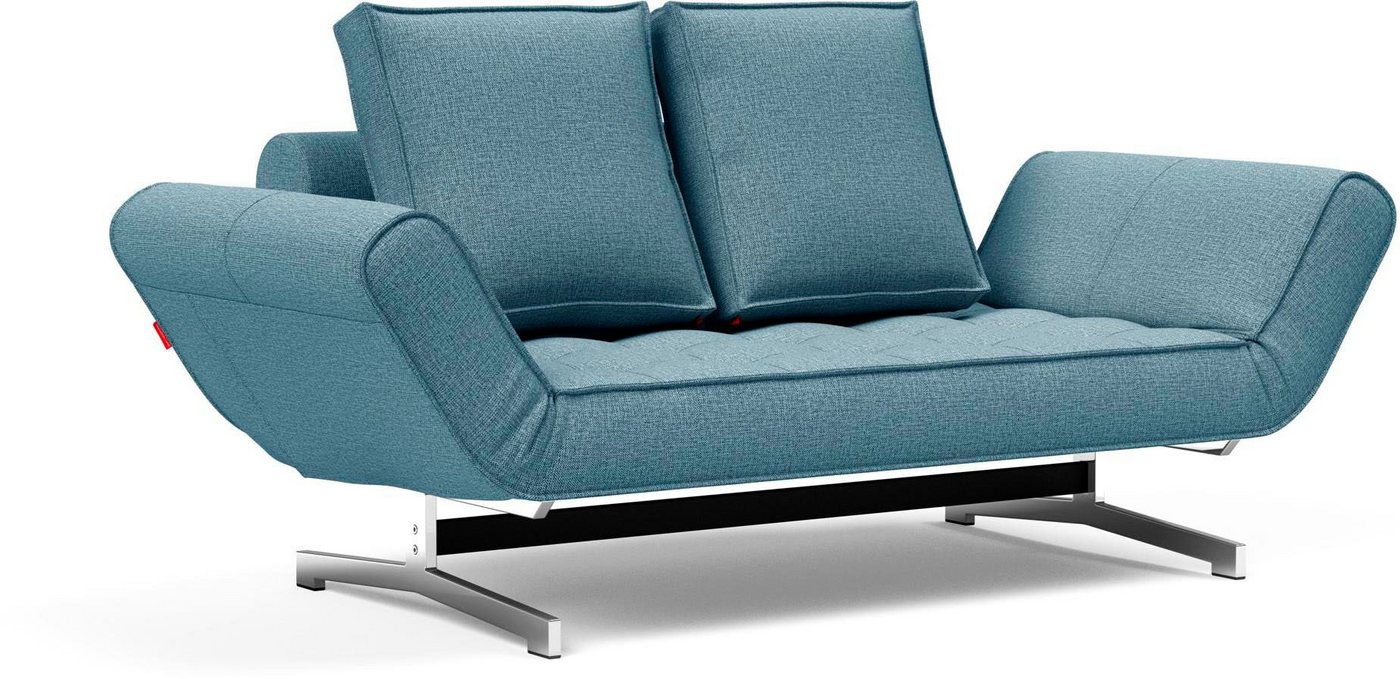INNOVATION LIVING ™ Schlafsofa Ghia Breite 210cm, inkl. Armteilverstellung und Bettfunktion, in scandinavischem Design, mit zwei losen Rückenkissen – Bild 2 von 5