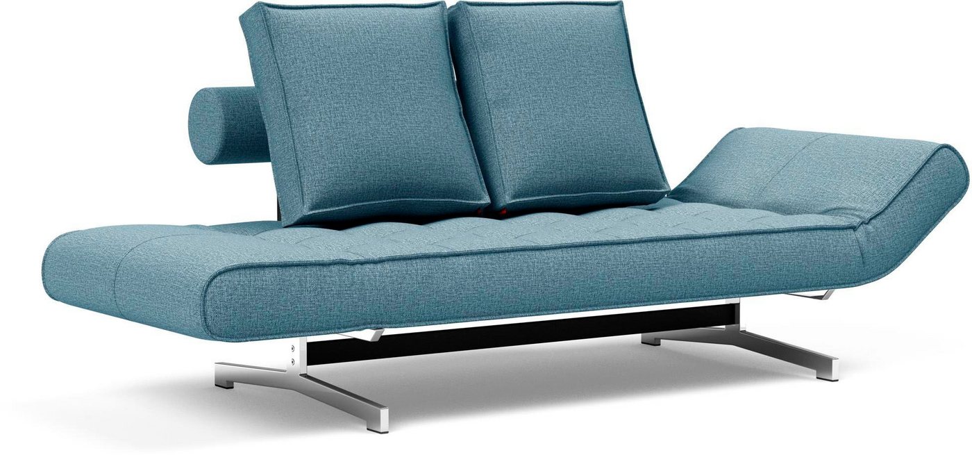 INNOVATION LIVING ™ Schlafsofa Ghia Breite 210cm, inkl. Armteilverstellung und Bettfunktion, in scandinavischem Design, mit zwei losen Rückenkissen – Bild 3 von 5